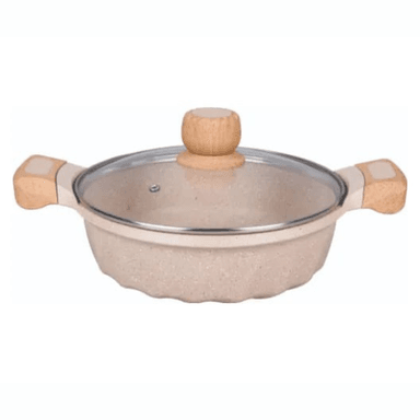 JUEGO DE OLLAS MGC MG-485 CREMA ROCA VOLCANICA ANTI-ADHERENTE 9PCS - 2