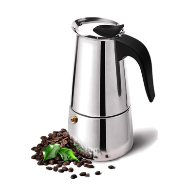 CAFETERA EM-4C EXPRESSO ESPRESSO MAKER ITALIANA 6 TAZAS ACERO INOXIDABLE