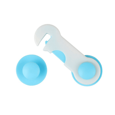 CERRADURA BLOQUEO DE SEGURIDAD PARA BEBÉ X12 PZAS COLOR CELESTE