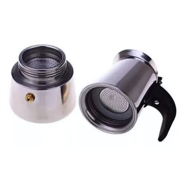 CAFETERA ESPRESSO MAKER ITALIANA 9 TAZAS ACERO INOXIDABLE - 3