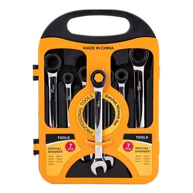 JUEGO DE LLAVES MIXTAS COMBINADAS 8, 10, 12, 13, 14, 17 Y 19MM