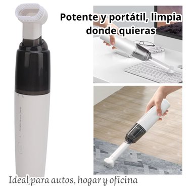 ASPIRADORA PORTÁTIL RECARGABLE PARA AUTOS, HOGAR Y OFICINA - 2