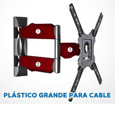 RACK SOPORTE DE TV FULL MOTION TV 32' - 55' 35KG - 2