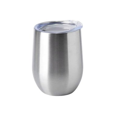 MUG VASO TÉRMICO PARA CAFÉ 350ML PLATEADO