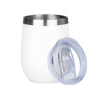 MUG VASO TÉRMICO PARA CAFÉ 350ML BLANCO