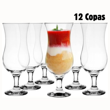 COPAS HURACÁN WINDSOR 335ML NADIR VIDRIO RESISTENTE 12 COPAS