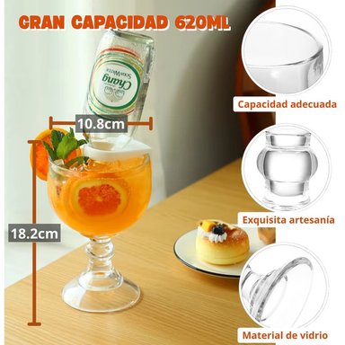 COPA CHABELA 620ML - COPA CRISA VIDRIO RESISTENTE MULTIUSO - 2