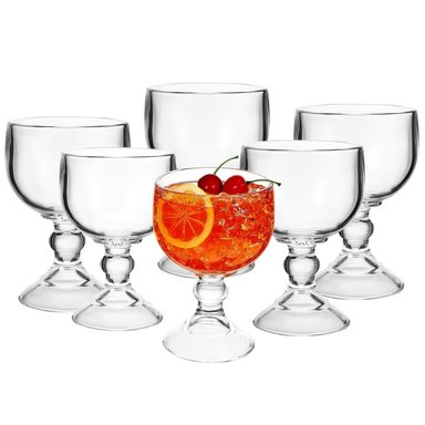 COPA CHABELA 620ML 6 COPAS CRISA VIDRIO RESISTENTE MULTIUSO