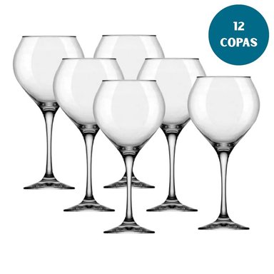 COPA NADIR PRESTIGE 600ML VIDRIO RESISTENTE GRAN CAPACIDAD X12