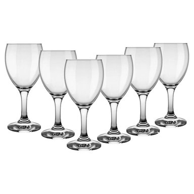 COPA VINO TINTO WINDSOR 250ML VIDRIO SET DE 6 PIEZAS