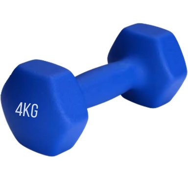 PESA MANCUERNAS DE VINILO DE 4 KG PESAS AZULES PLASTIFICADAS PAR - 2
