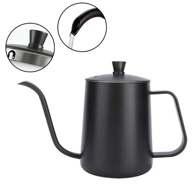 JARRA CUELLO CISNE VERTIDO CONTROLADO NEGRA 580ML