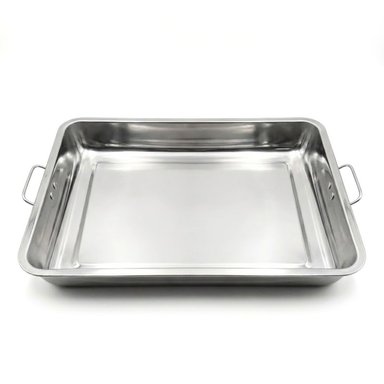 BANDEJA DE ACERO INOXIDABLE PARA HORNO Y COCINA 39CM