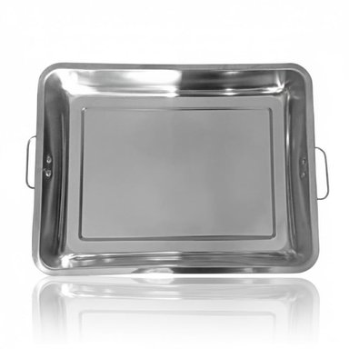 BANDEJA DE ACERO INOXIDABLE PARA HORNO Y COCINA 39CM - 4