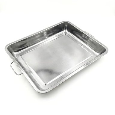 BANDEJA DE ACERO INOXIDABLE PARA HORNO Y COCINA 44CM