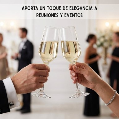 COPAS FLUTE PARA CHAMPAGNE SET X6 COPAS DE VIDRIO LAV - 3