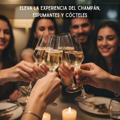 COPAS FLUTE PARA CHAMPAGNE SET X6 COPAS DE VIDRIO LAV - 5