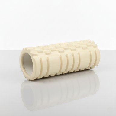 RODILLO DE YOGA FOAM ROLLER DE ESPUMA 33 X 14CM CREMA
