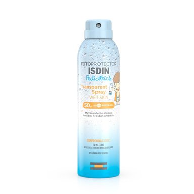 BLOQUEADOR ISDIN FOTOPROTECTOR TRANSPARENT SPRAY WET SKYN PED 250 ML