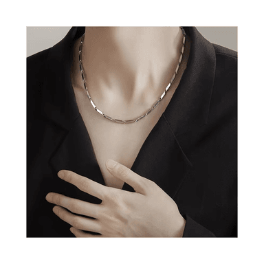 CADENA MINIMALISTA LUI DE HOMBRE EN ACERO INOXIDABLE