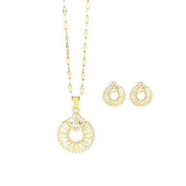 SET DE COLLAR Y ARETE LUMINOSO PARA DAMA