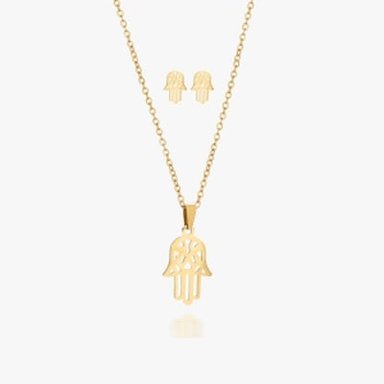 SET DE COLLAR Y ARETE FORTUNA PARA DAMA