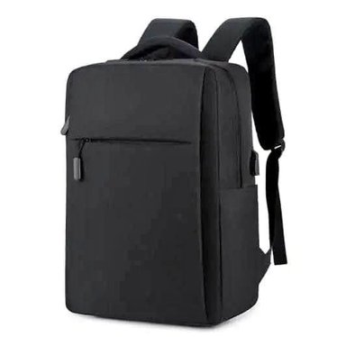 MOCHILA IMPERMEABLE LAPTOP CON USB / NEGRO