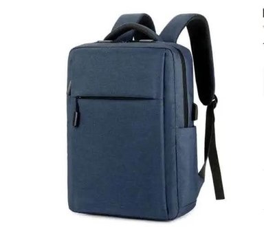 MOCHILA IMPERMEABLE LAPTOP CON USB / AZUL