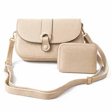 CARTERA CRUZADA CON MONEDERO MODELO SOFIA / BEIGE