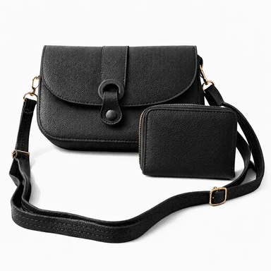 CARTERA CRUZADA CON MONEDERO MODELO SOFIA / NEGRO