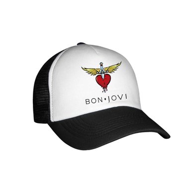 GORRA BON JOVI 01 BLANCO ADULTO