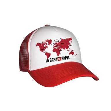 GORRA CASA PAPEL 07 BLANCO ADULTO