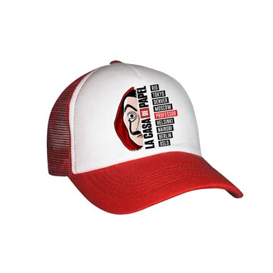 GORRA CASA PAPEL 02 BLANCO ADULTO