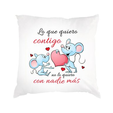 COJIN DIA DE LOS ENAMORADOS SAN VALENTIN 15 BLANCO