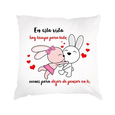 COJIN DIA DE LOS ENAMORADOS SAN VALENTIN 17 BLANCO