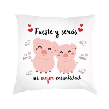 COJIN DIA DE LOS ENAMORADOS SAN VALENTIN 19 BLANCO