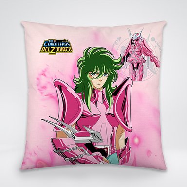 COJIN CABALLEROS DEL ZODIACO 15 BLANCO