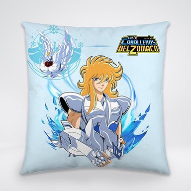 COJIN CABALLEROS DEL ZODIACO 12 BLANCO
