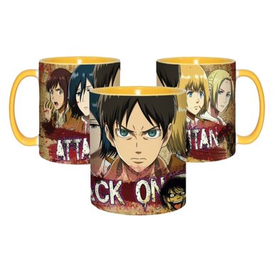 TAZA ATAQUE A LOS TITANES SHINGEKI NO KYOJIN