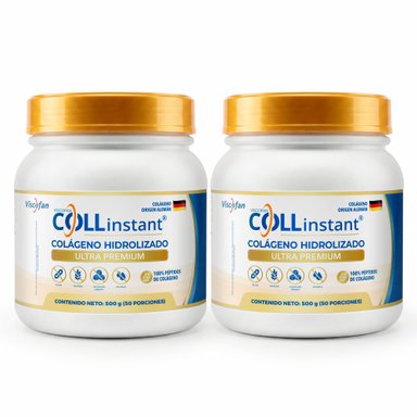 COLÁGENO VISCOFAN COLLINSTANT® EN POLVO HIDROLIZADO PREMIUM ALEMAN PURO 500GR X2 UNIDADES