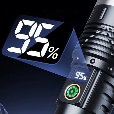 LINTERNA ZOOM KINSACH RECARGABLE CON PANTALLA LED - 4