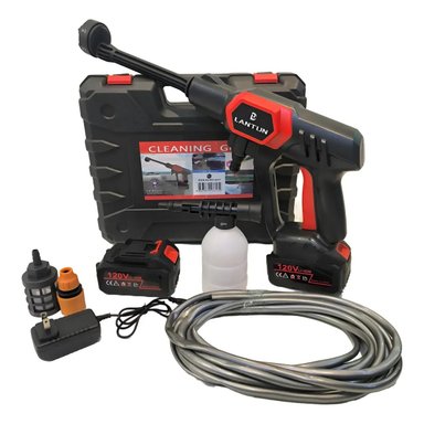 HIDROLAVADORA Portatil LANTUN DE 2 BATERÍAS Y 6 TIPOS DE CHORRO DE AGUA