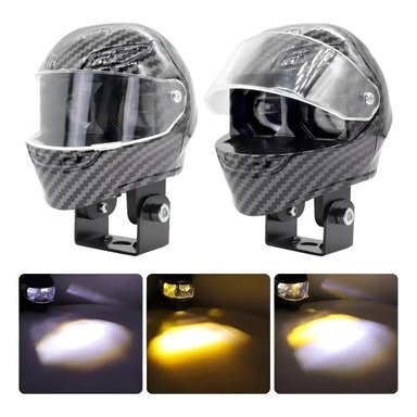 FOCO LED NEBLINERO TIPO CASCO PARA MOTO 02 PIEZAS - 2