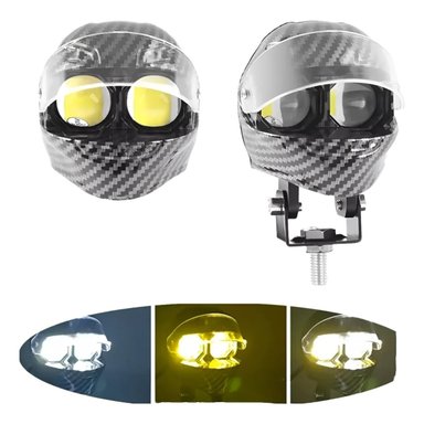 FOCO LED NEBLINERO TIPO CASCO PARA MOTO 02 PIEZAS - 3
