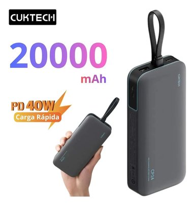 CARGADOR PORTATIL CUKTECH 20000MAH CARGA RÁPIDA 40W - 1