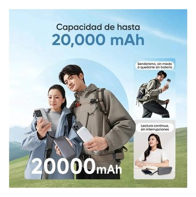 CARGADOR PORTATIL CUKTECH 20000MAH CARGA RÁPIDA 40W - 7