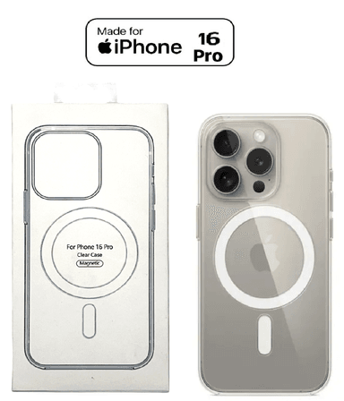 CASE IPHONE 16 PRO PROTECTOR CLEAR MAGSAFE TRANSPARENTE - 1