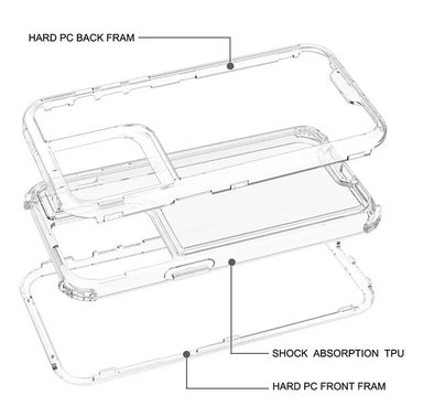 CASE 360 SON 3 EN 1 TRANSPARENTE PARA IPHONE 13 - 3