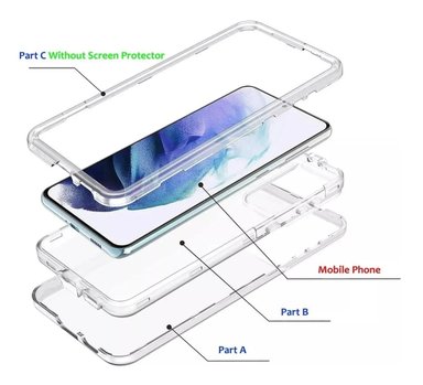 CASE 360 SON 3 EN 1 TRANSPARENTE PARA SAMSUNG S25 EDGE - 2