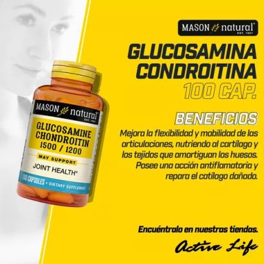 SUPLEMENTO MASON NATURAL GLUCOSAMINA CHONDROITIN 1500-1200 60 CAPSULAS - 3